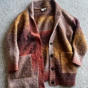 Multi-colored soft cozy cardigan